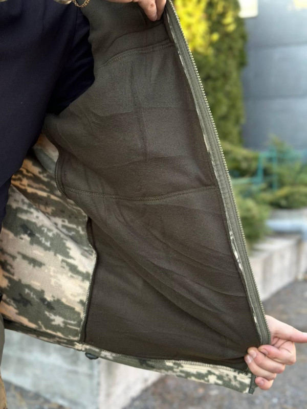 Флісова кофта GEN 10 Піксель з капюшоном