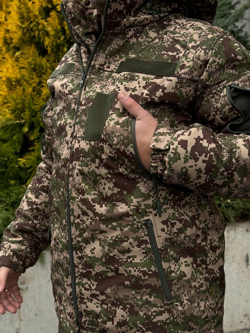 Костюм Soft Shell + Omni Heat Apex 5.0 до -35 Хижак