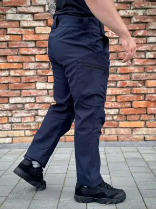 Штани Soft Shell Сині ДСНС Military +