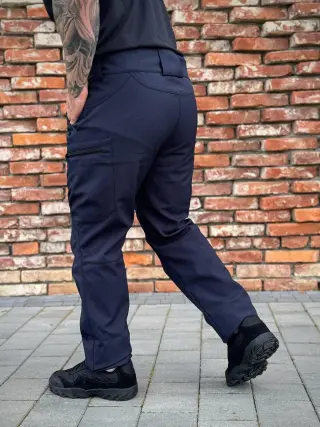 Штани Soft Shell Сині ДСНС Military +