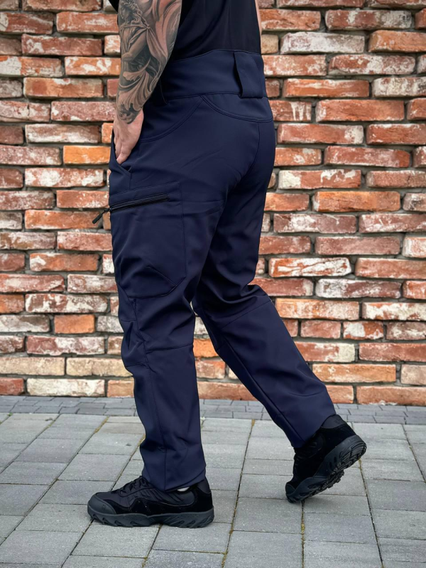 Штани Soft Shell Сині ДСНС Military +