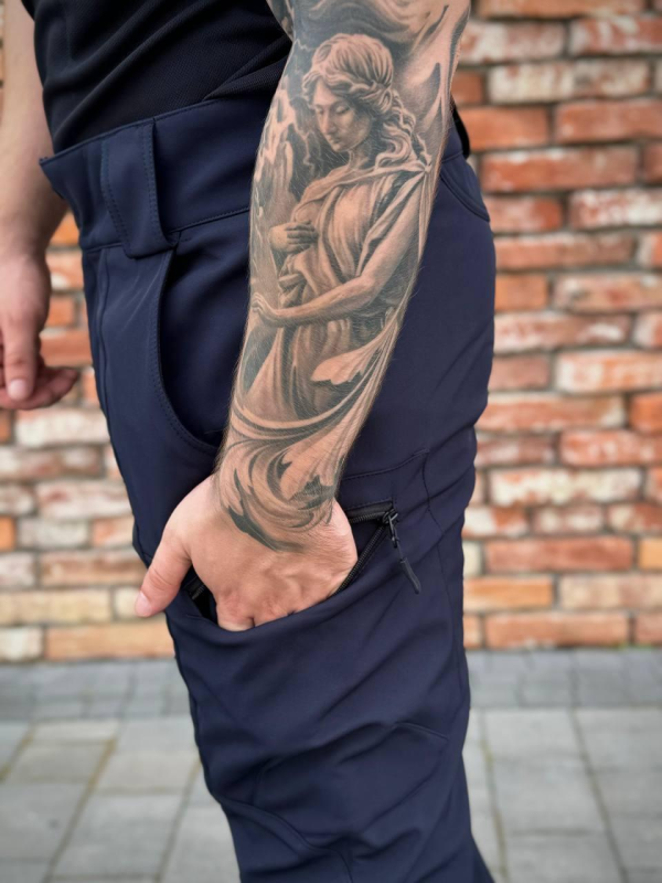 Штани Soft Shell Сині ДСНС Military +
