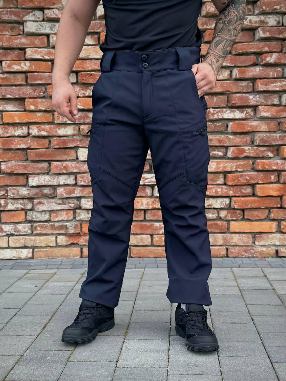 Штани Soft Shell Сині ДСНС Military +