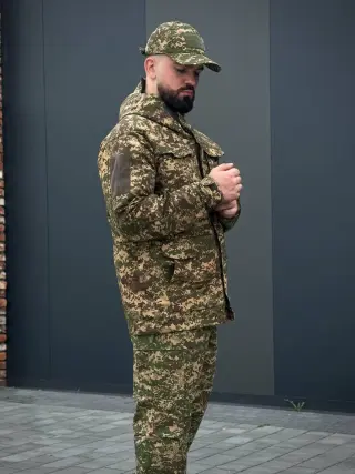 Комплект 4 в 1 Хижак Парка+Убакс+Штани+бейсболка R Military +