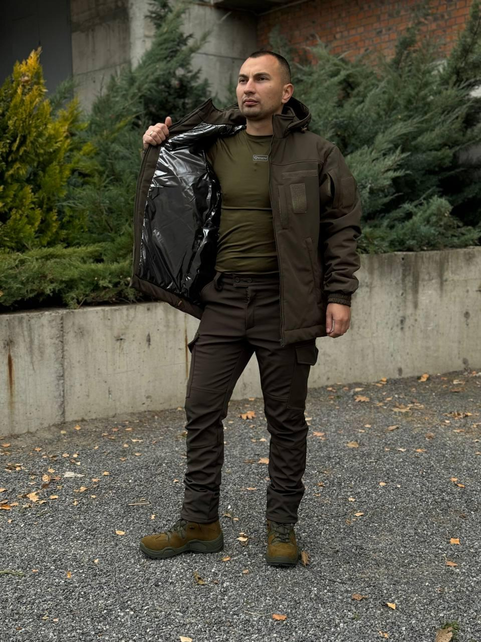 Костюм Soft Shell + Omni Heat Viking 5.0 🛑Olive