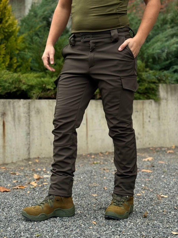 Штани Soft Shell посилені Olive Viking ✅