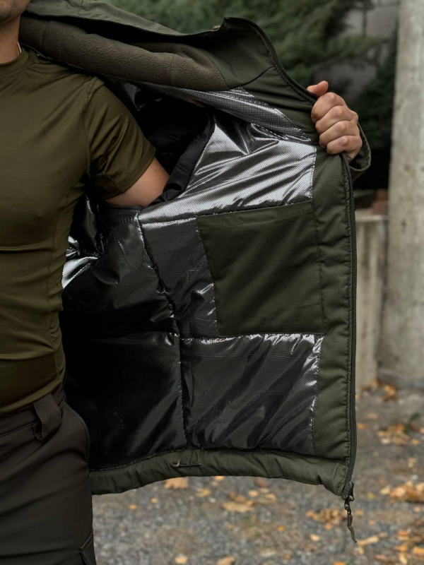 Зимова куртка Omni Heat CORDURA 1000D Посилена до -30 олива