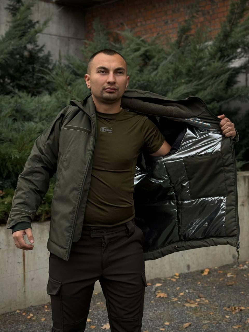 Зимова куртка Omni Heat CORDURA 1000D Посилена до -30 олива