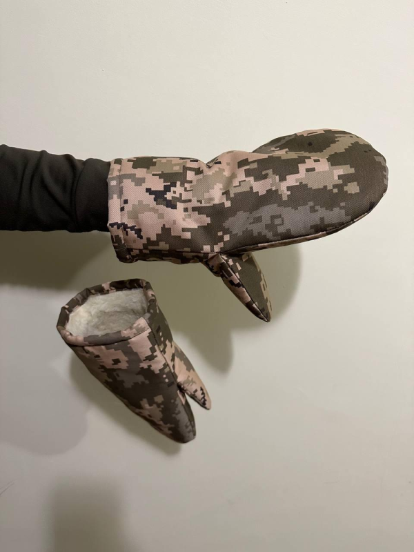 Рукавиці зимові піксель v2