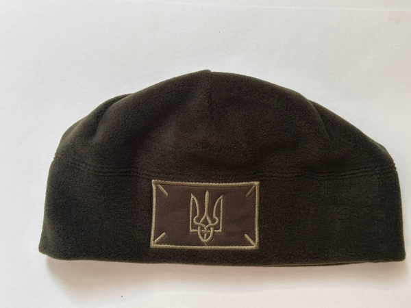 Шапка з гербом + ліпучка 1.0 олива