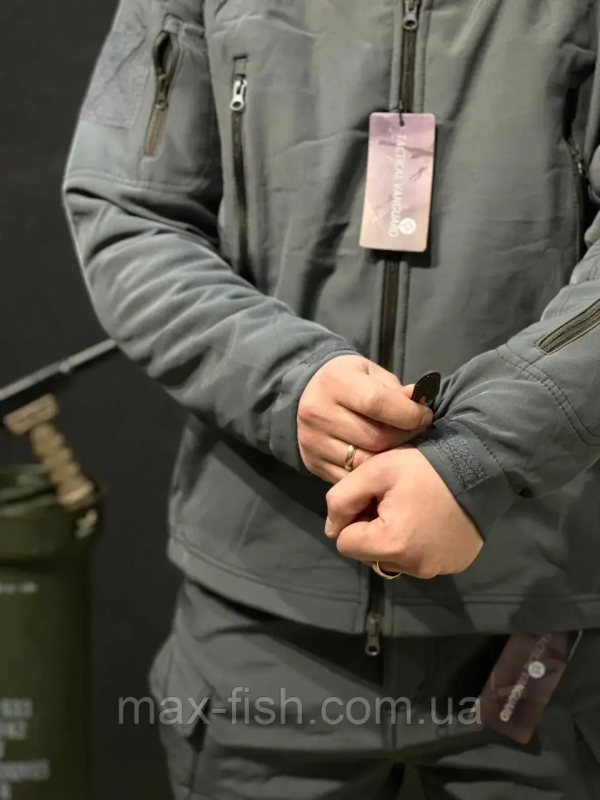 Костюм софтшел Gwild сірий Soft Shell на флісі