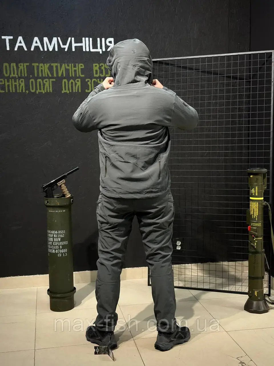 Костюм софтшел Gwild сірий Soft Shell на флісі