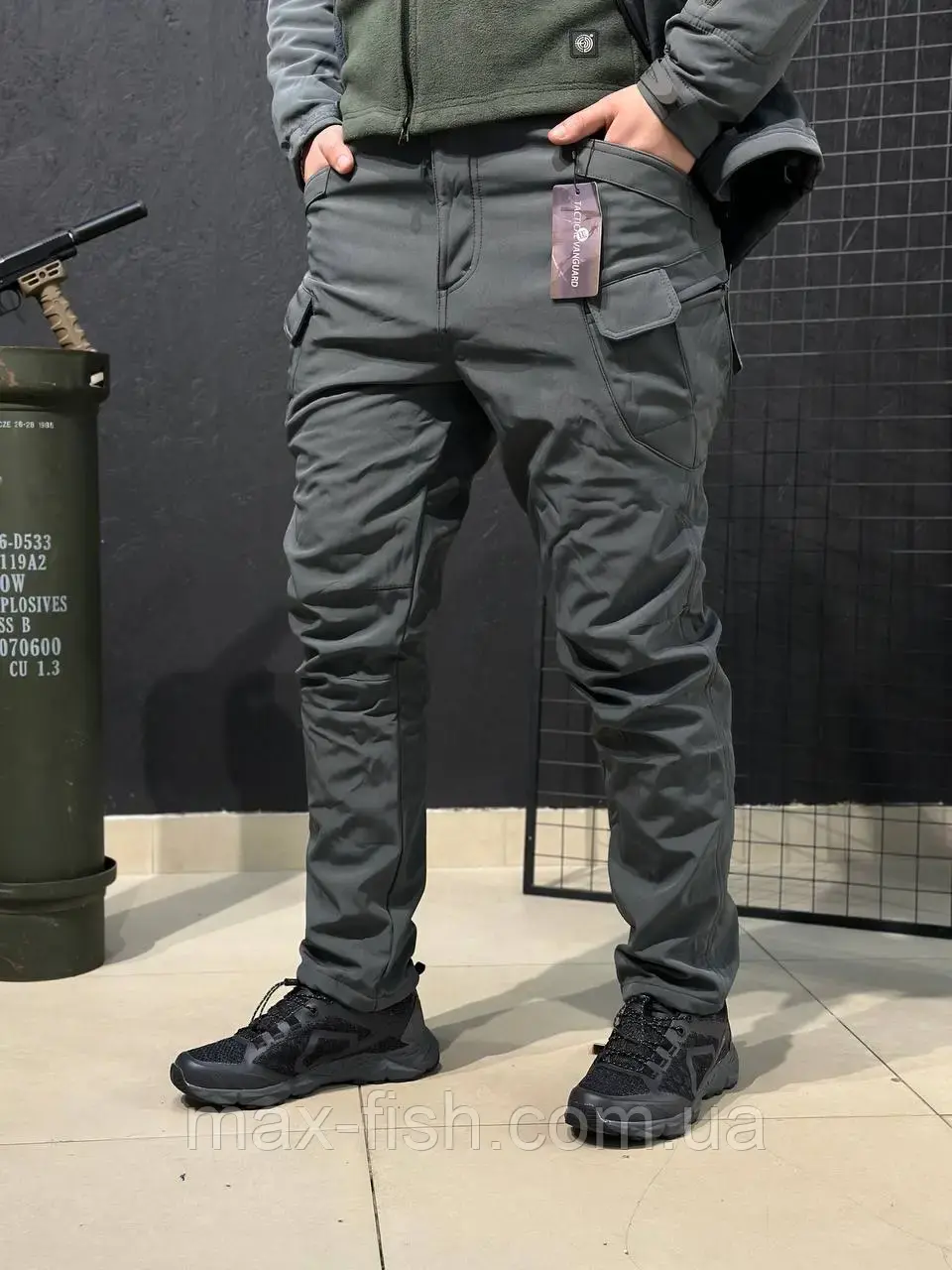 Костюм софтшел Gwild сірий Soft Shell на флісі