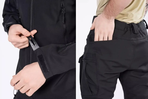 Костюм софтшел Gwild чорний Soft Shell на флісі