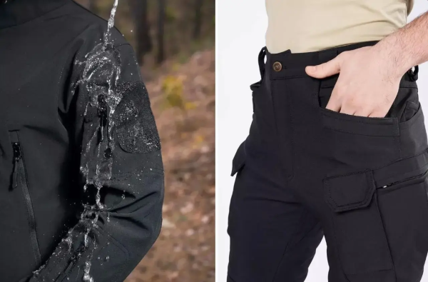 Костюм софтшел Gwild чорний Soft Shell на флісі