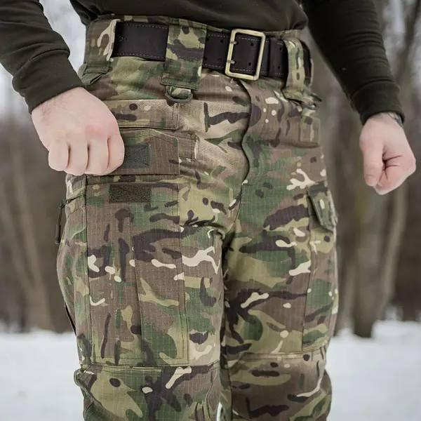 Штани водовідштовхувальні 13 кишень зимові тактичні на флісі Apex мультикам