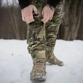 Штани водовідштовхувальні 13 кишень зимові тактичні на флісі Apex мультикам