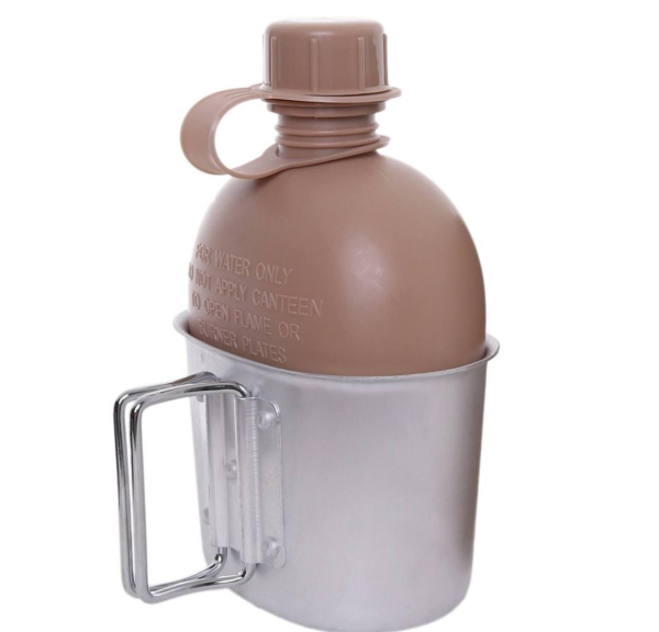 Фляга пластикова US 1L з казанком