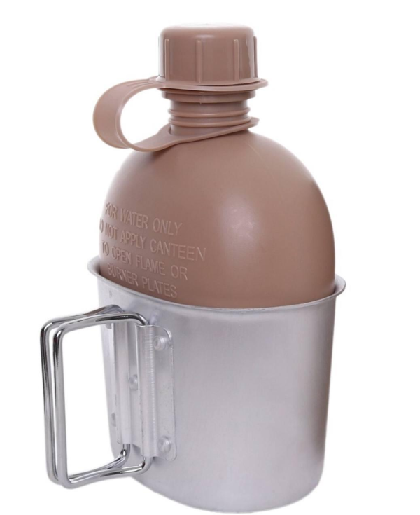 Фляга пластикова US 1L з казанком