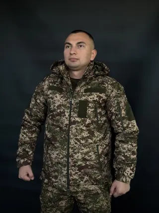 Куртка зимова V&Т SoftShell Max-Heat Хижак.