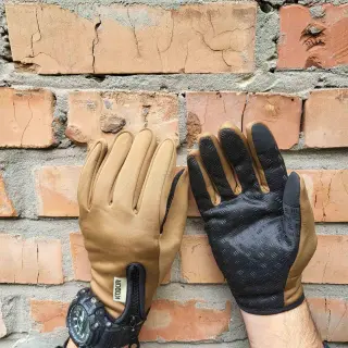 Рукавиці тактичні неопренові на флісі койот