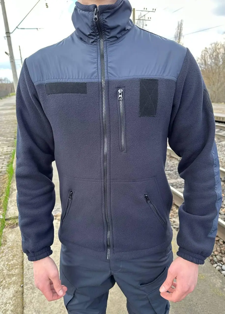 Флісова кофта синя ДСНС