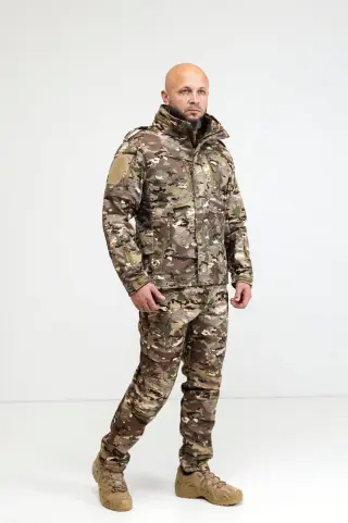 Комплект куртка+штани Soft shell Зі сховним капюшоном Call Dragon