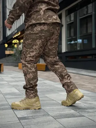 Тактичний костюм на флісі Soft Shell піксель