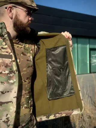 Тактичний костюм на флісі Soft Shell мультикам