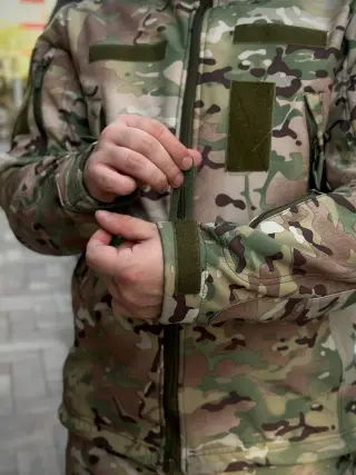 Тактичний костюм на флісі Soft Shell мультикам