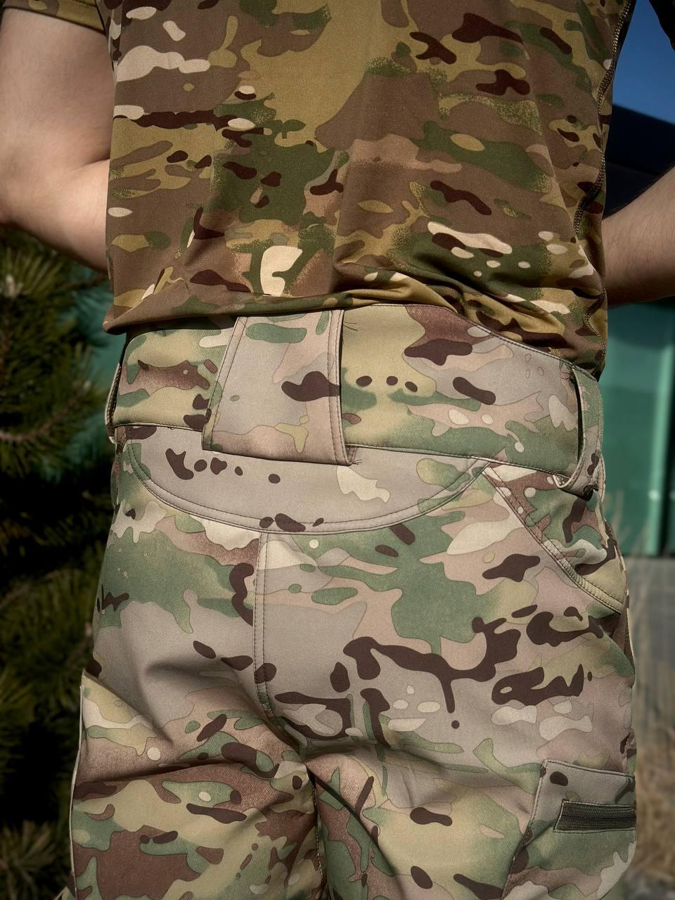 Тактичний костюм на флісі Soft Shell мультикам