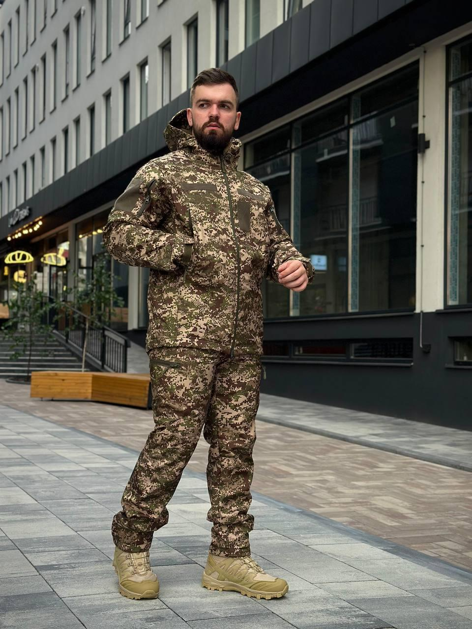Тактичний костюм на флісі Soft Shell Хижак MILITARY