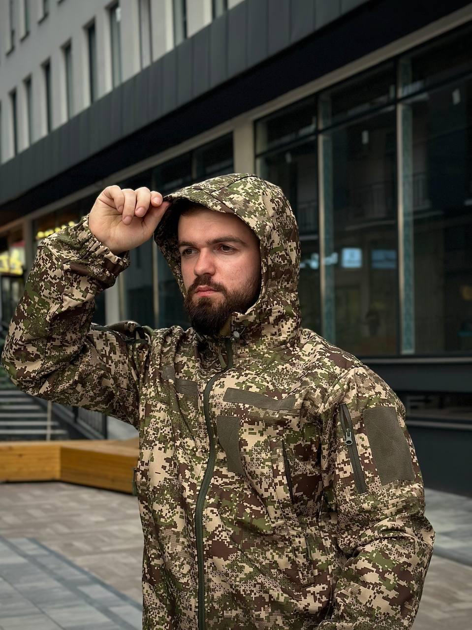 Тактичний костюм на флісі Soft Shell Хижак MILITARY