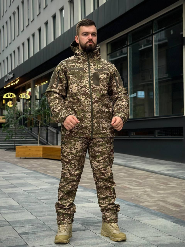 Тактичний костюм на флісі Soft Shell Хижак MILITARY