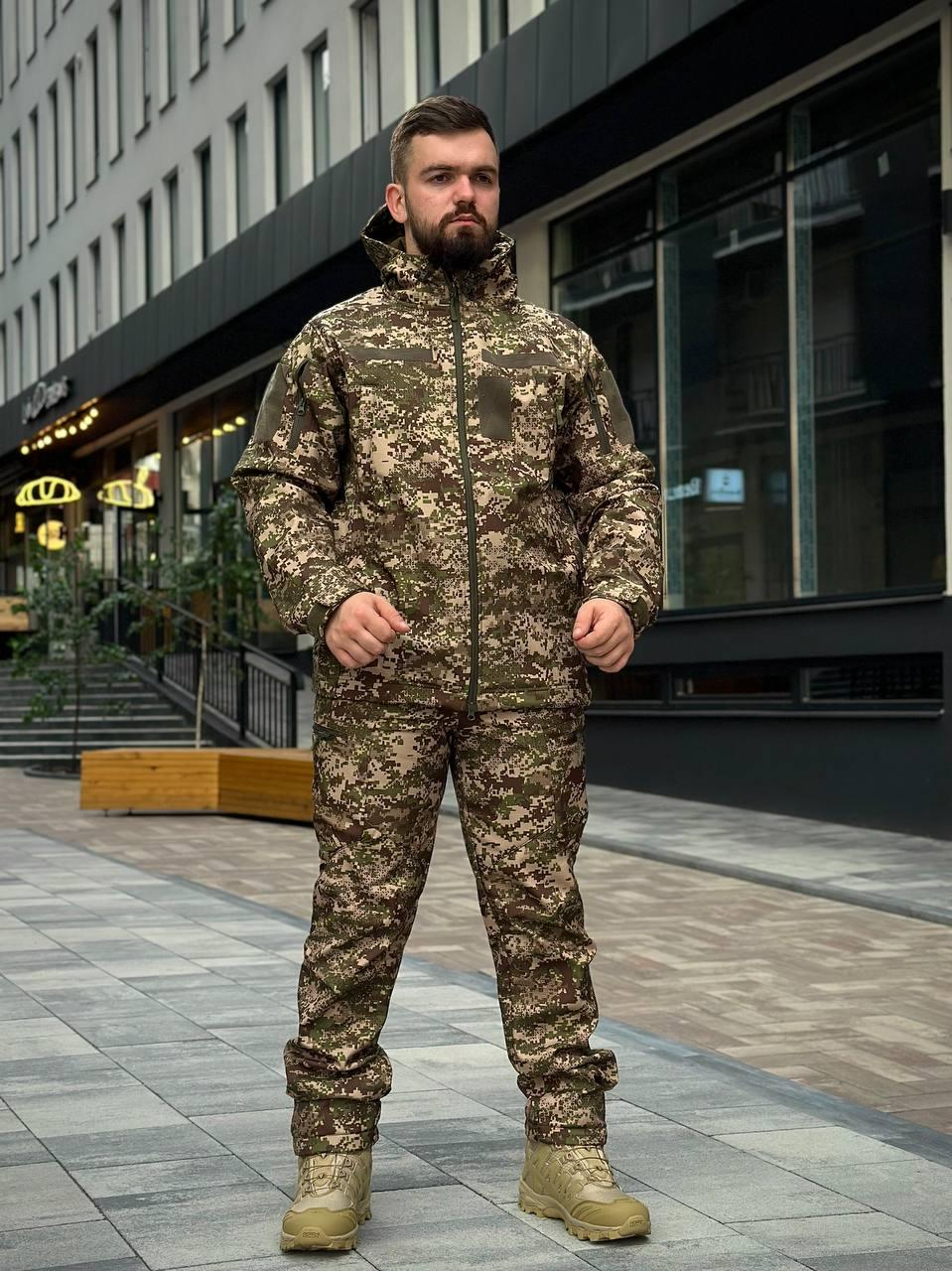 Тактичний костюм на флісі Soft Shell Хижак MILITARY