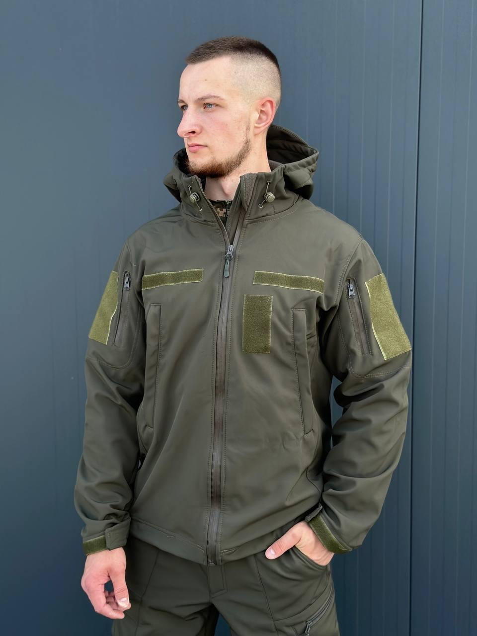 Костюм олива софтшел B&L