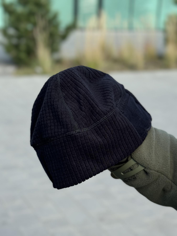 Шапка Helikon Range Beanie Grid Fleece - Black.