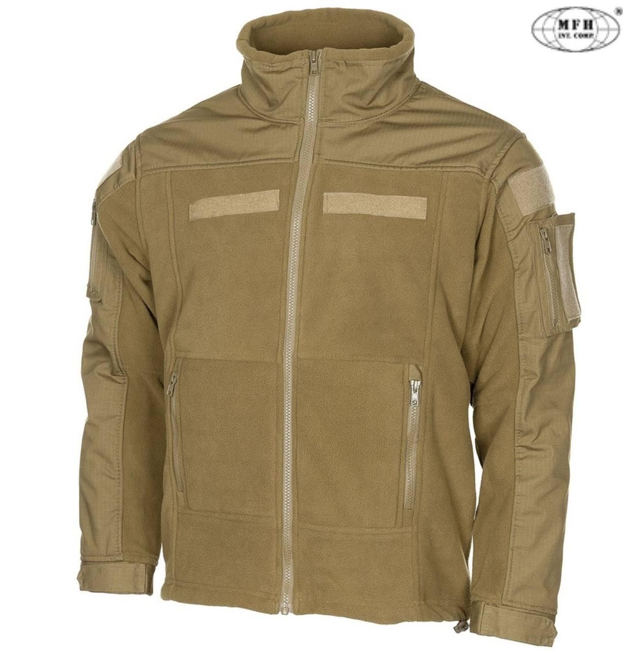 Флісова кофта тактична MFH «Combat» Coyote Tan