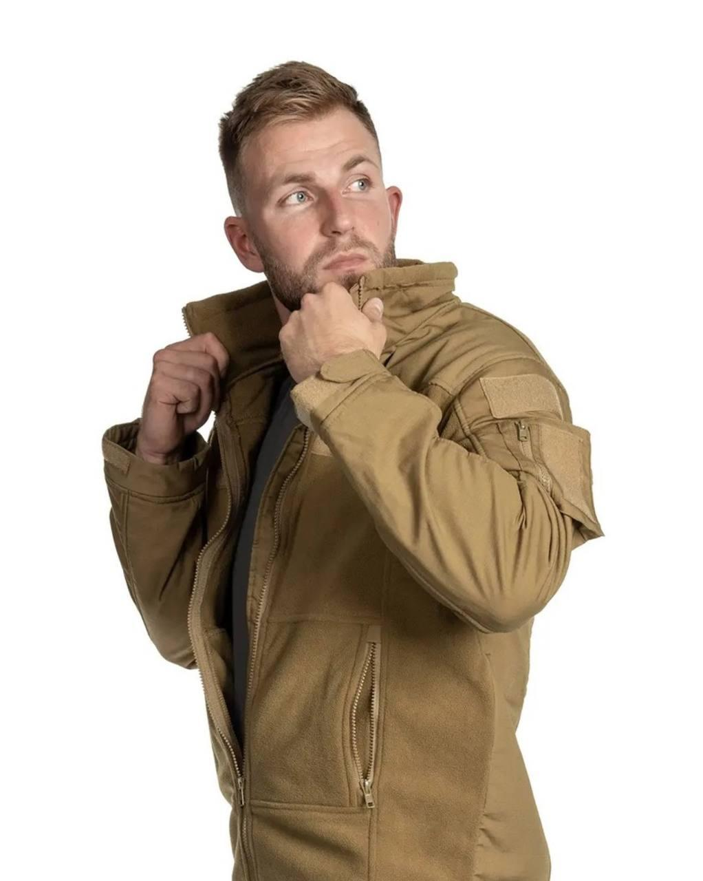 Флісова кофта тактична MFH «Combat» Coyote Tan