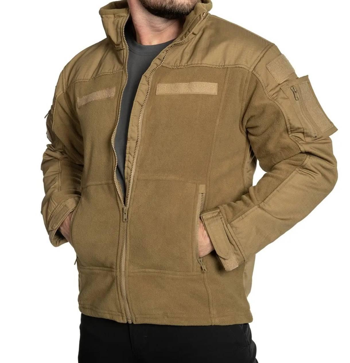 Флісова кофта тактична MFH «Combat» Coyote Tan