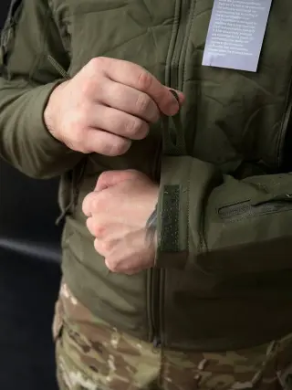 Тактична куртка soft shell olive BITT