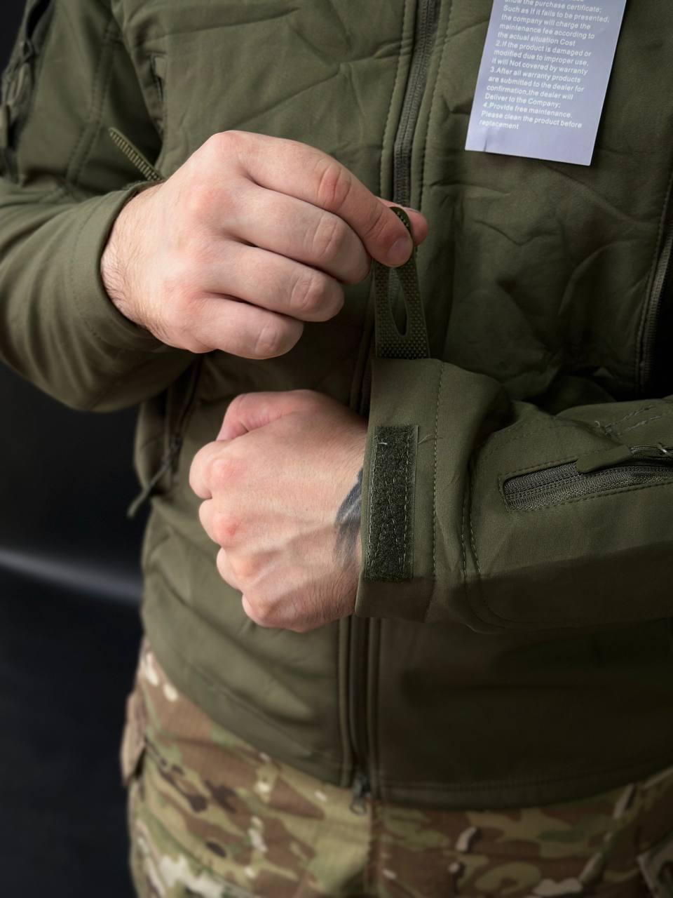 Тактична куртка soft shell olive BITT