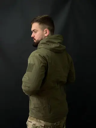 Тактична куртка soft shell olive BITT