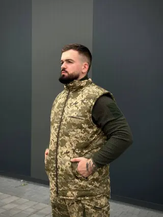 Тактична військова Жилетка B&L піксель