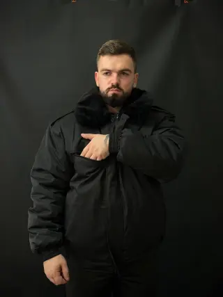 Бушлат чорний B&L ТИТАН