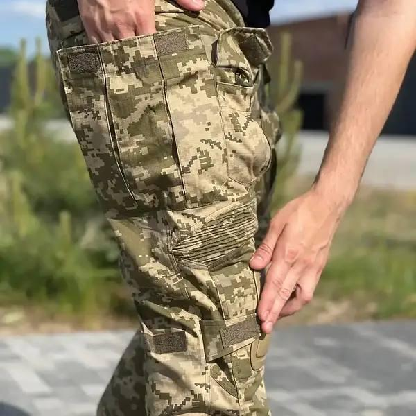 Костюм чоловічий комплект: штани G3 піксель із наколінниками і зимова куртка Dragon піксель ММ-14 Omni Heat