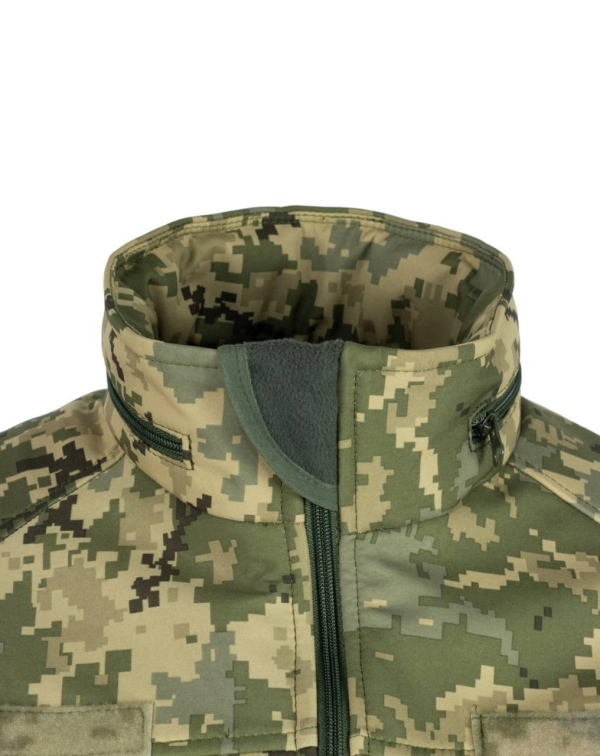 Куртка SoftShell з липучками для шевронів піксель V&T