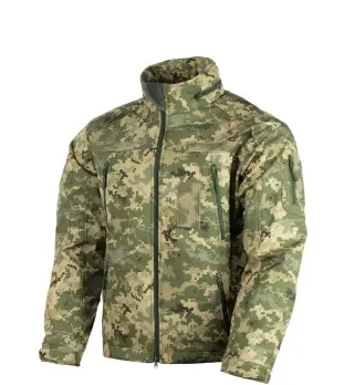 Куртка SoftShell з липучками для шевронів піксель V&T