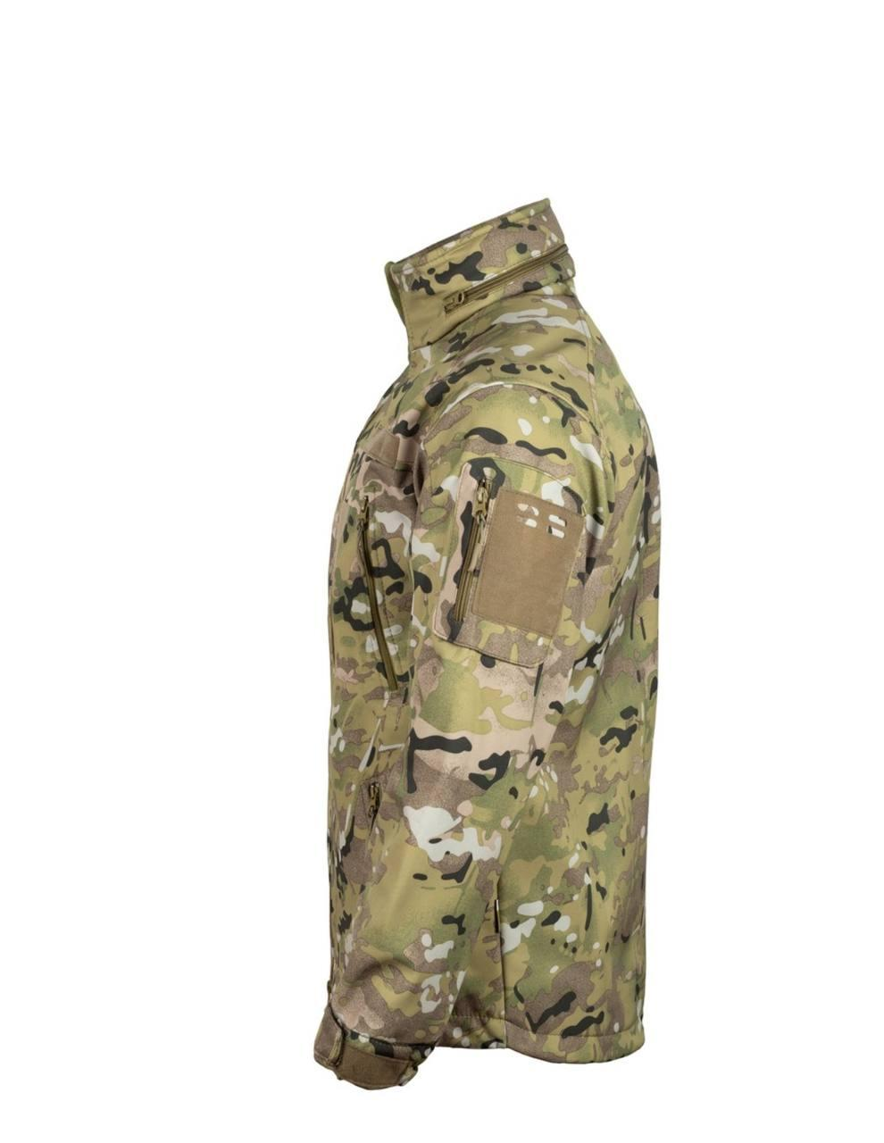 Куртка SoftShell з липучками для шевронів Multicam V&T