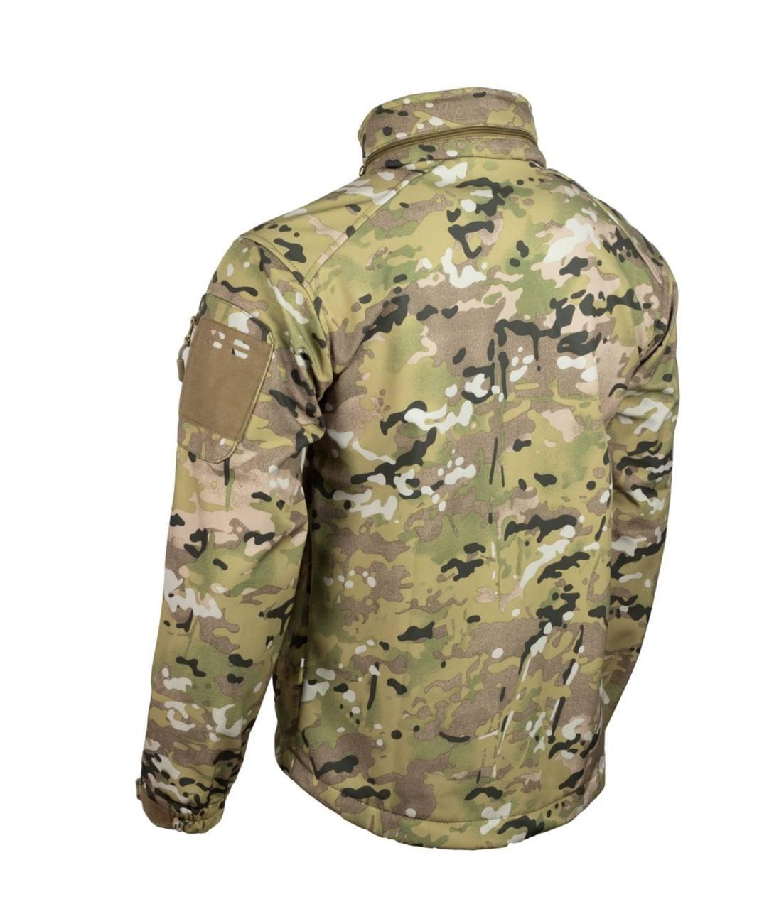 Куртка SoftShell з липучками для шевронів Multicam V&T